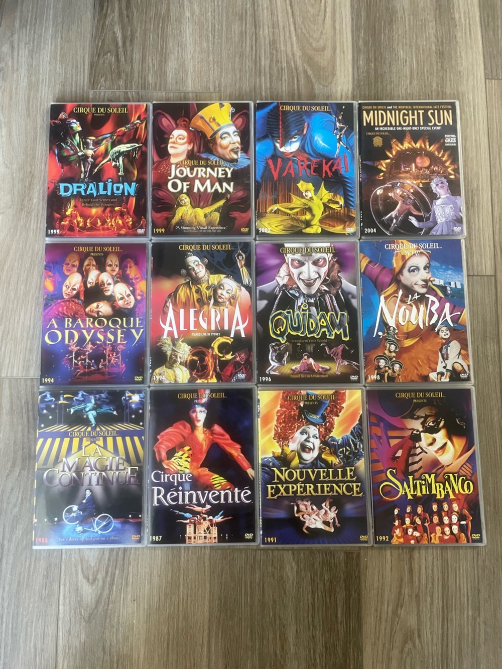 Cirque Du Soleil 12 DVD Anniversary Collectors Set 1984-2005 - Near Mint